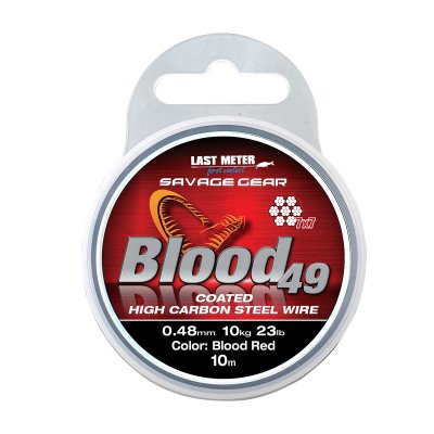 Savage Gear Blood49 Coated Red - Tafsmaterial Wire